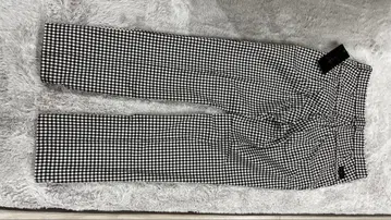 깅엄 체크 남성 바지