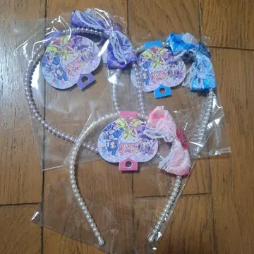 프리큐어 펄풍 머리띠 핑크 리본 너와 아이돌 프리큐어