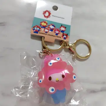 마이멜로디 산리오 미야쿠미야쿠 클리어 컬러 마스코트 키링