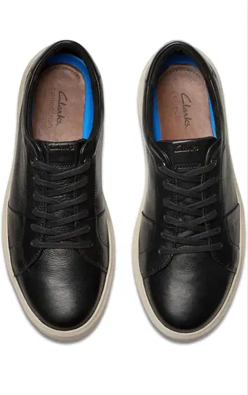 Clarks 브로딘 레이스 스니커즈 블랙 가죽