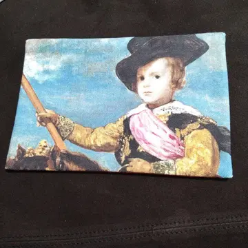 벨라스케스 파우치 빨간색과 파랑 디자인