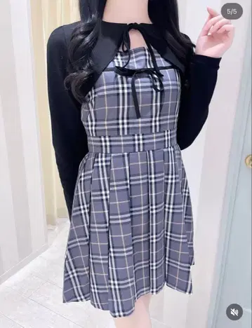 evelyn 플리츠 세트 OP