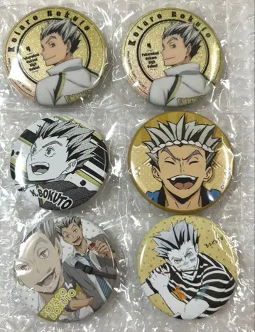 하이큐 보쿠토 코타로 캔뱃지 세트 페인트 하교 돌아보기 점프