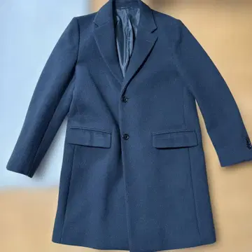 Green label relaxing 다크 그린 체스터 코트 남성용