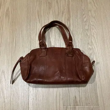 겐텐 미니 보스턴 백 올 가죽 브라운