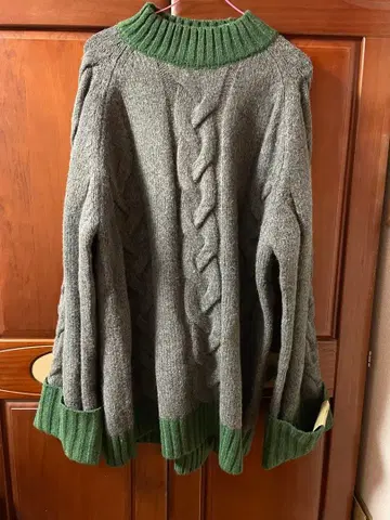 Nan 2Mo 나츠메상치 ONLINES 로우게이지 니트 BLACK