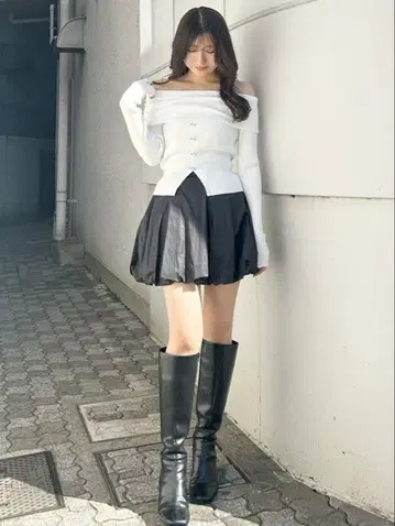 MERCURYDUO 머큐리 듀오 벌룬 미니 코르셋 스커트