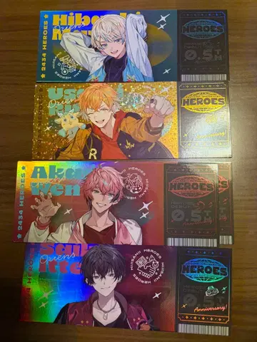 니지산지 오리엔스 half Anniversary 티켓풍 카드