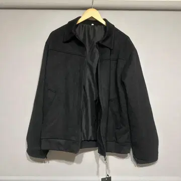 블랙 스웨이드풍 집업 자켓 택 포함 새상품