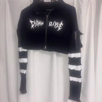 Dimmoire ZIP UP 크롭 상의