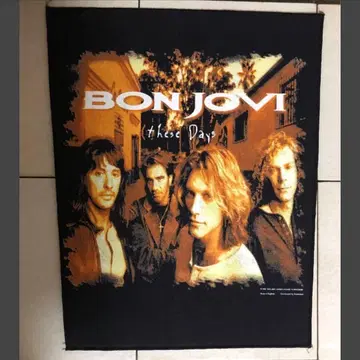 BON JOVI these Days 패브릭 소재 빅 와펜 England제
