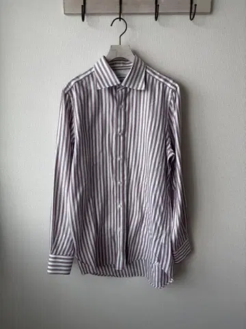 [ 그린 라벨 릴랙싱 ] 스트라이프 와이드 칼라 셔츠