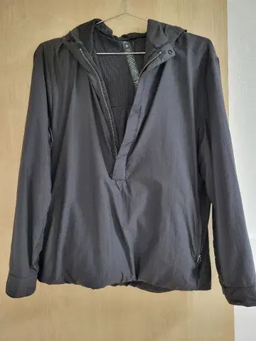 룰루레몬 하프 지퍼 충전솜 후디 블랙