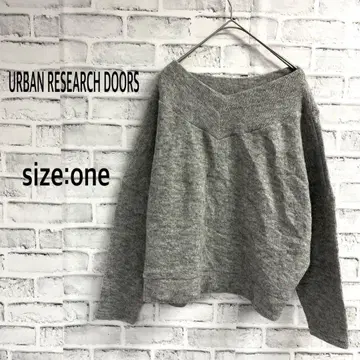 어반 리서치 도어즈 니트 스웨터 풀오버 그레이 FREE