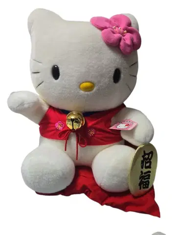 [귀귀귀초레어] 특대형 키티 마네키네코 봉제 인형 1999년산 레트로