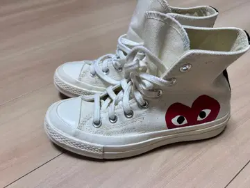 컨버스 꼼 데 가르송 스니커즈 화이트