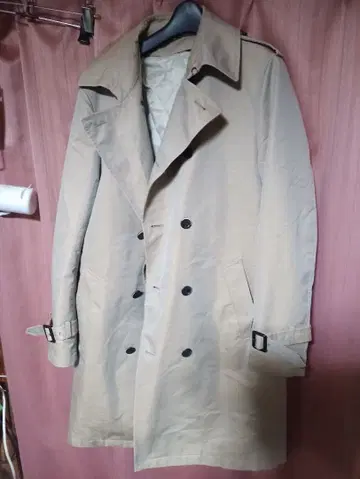 MORGAN 모건 베이지 더블 브레스트 트렌치코트