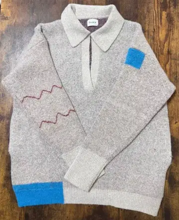 뒷모습의 관대한 인테리어 니트 pamm 네이비 담요