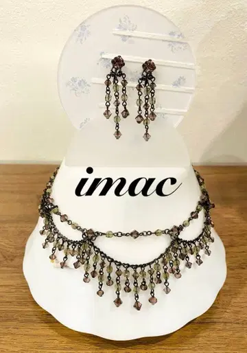 imac 비즈 목걸이 비즈 귀찌