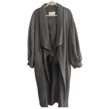 ETRE TOKYO 벌룬 슬리브 리버 롱 코트