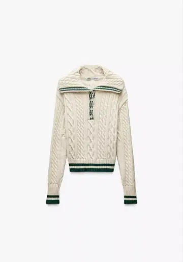 ZARA 케이블 니트 스웨터