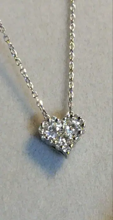 반돔 아오야마 하트 플라티나 목걸이