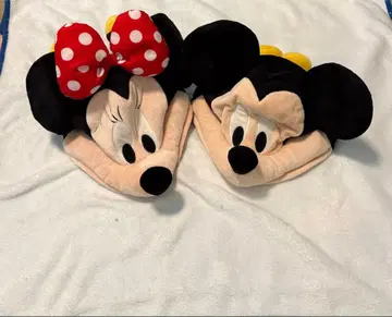 미키 미니 봉제 인형 모자