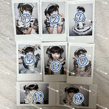 Prettychuu 시라사키 리코 메이드 폴라로이드 8장 세트
