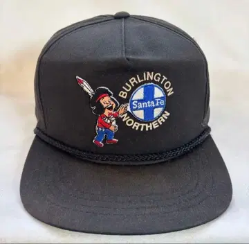 산타페 레일로드 캡 빈티지 산타페 모자 블랙