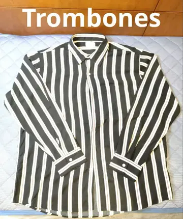 Trombones 긴팔 셔츠 L 사이즈 스트라이프
