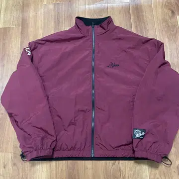 MSG 버건디 나일론 자켓 리버서블 아우터