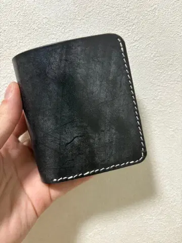 핸드메이드 이단 접이식 지갑