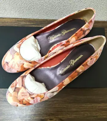 Hyperetic Glamour 캔디 하트 무늬 프린트 플랫슈즈