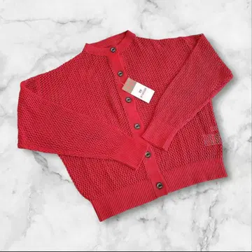 맥레거 클래식 피쉬넷 가디건 여름 L 사이즈 레드 미사용품