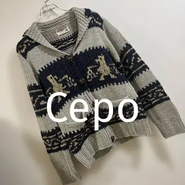 Cepo 코위찬 니트 니트 코위찬 가디건 새상품 그레이