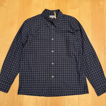 컨디션 최상 마가렛호웰 박스 긴팔 셔츠/S/코튼/체크/