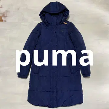 새상품급 puma 충전솜 벤치 코트 후드 롱 코트