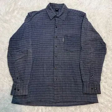 [ 새상품급 ] mont-bell 몽벨 긴팔 코튼 체크 셔츠 네이비