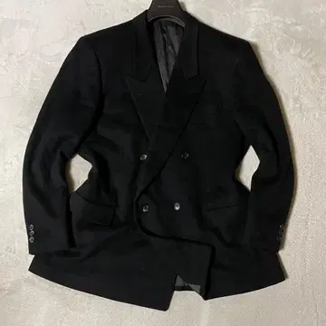 영국 CROMBIE 원단 총 캐시미어 테일러드 자켓 BE6 블랙 새상품급