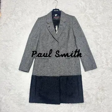 새상품급 Paul Smith 울 모헤어 헤링본 체스터 코트