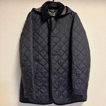 [ 사이즈 40 ] LAVENHAM 네이비 퀼팅 자켓