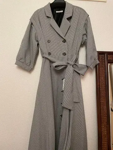 WILLSELECTION 체크 무늬 원피스 긴팔