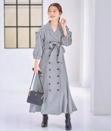 WILLSELECTION 체크 무늬 원피스 긴팔