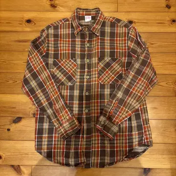 BIG MAC 플란넬 셔츠 브라운 70s