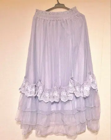 axes femme 로즈 장식 드레이프 샤샤 스커트 라벤더