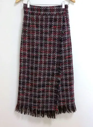 archives 랩 스타일 트위드 프린지 스커트 프리 사이즈