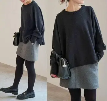 Spick&Span 벌키얀 돌먼 롱 리브 니트