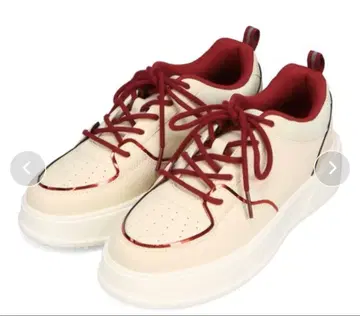 바이컬러 볼륨 밑창 스니커즈 빨간색/OT3570