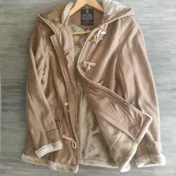 BALLY 후드 부착 더플 코트 베이지 LL