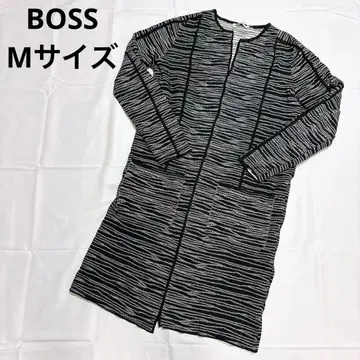 [새상품급] BOSS 긴팔 가디건 M 사이즈 블랙 화이트